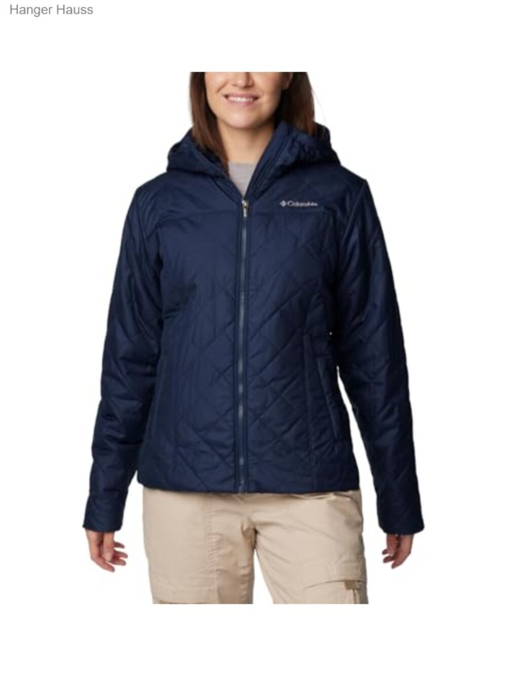 Quilted Hooded Jacket with Fleece Lining and Recycled Insulation